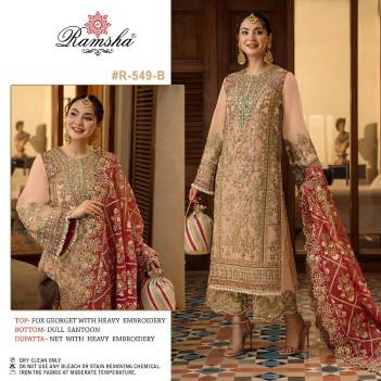 R-549 Nx By Ramsha Designer Partywear Pakistani Salwar Kameez Collection